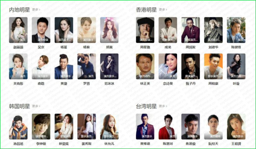 苹果CMSv10明星库数据SQL文件-简便免采集导入即用附教程